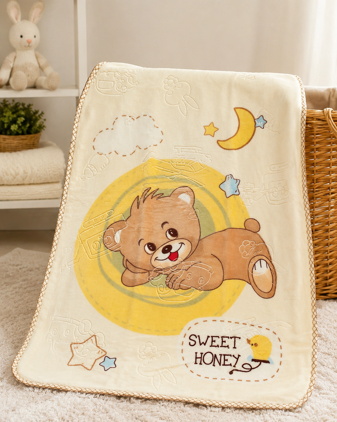 Winter Baby Blanket - Yellow
