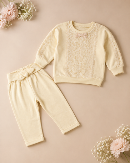 Baby Buttercream Knit Set - Cotton Autumn | Girls