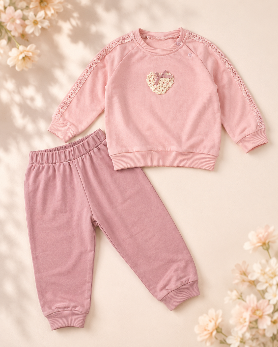 Baby Mia Heart Set - Cotton Autumn | Girls