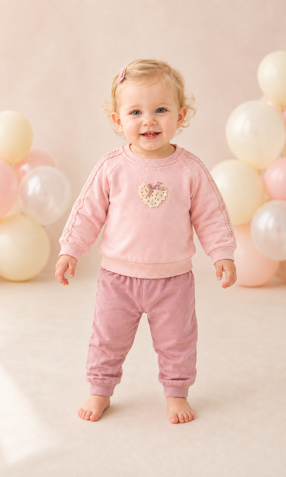 Baby Mia Heart Set - Cotton Autumn | Girls