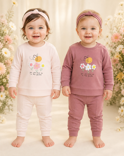 Garden Bee Baby Set - Cotton Autumn | Girls | 2 colors
