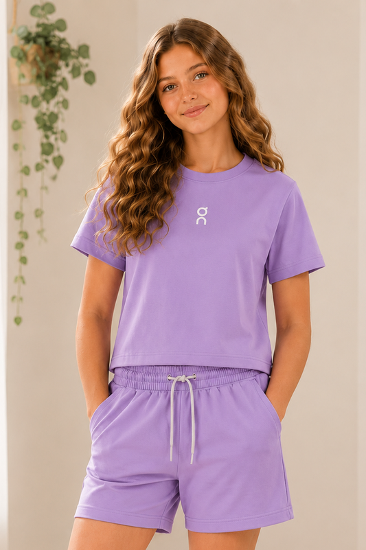 “On” Girls Set - Lavender