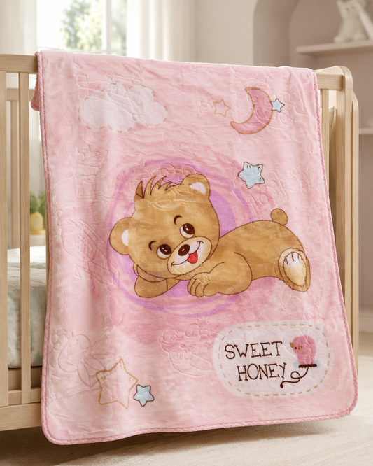 Winter Baby Blanket - Pink