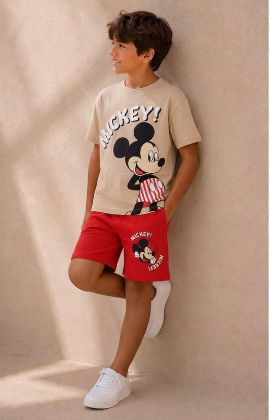 Boys Mickey Red Set | 2-8 Y|