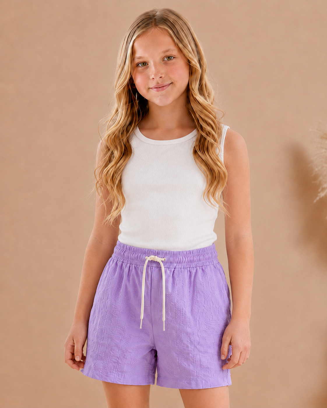 Girls Trendy 3-Piece Set - Purple