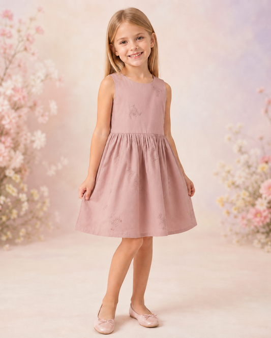 Girls Embroidered Dress - Body Rose