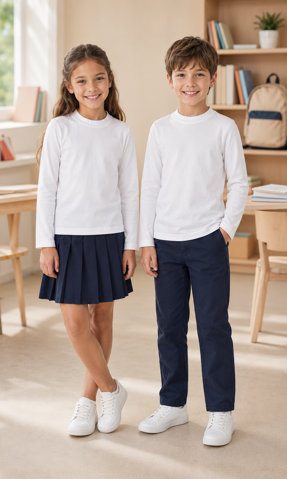 Soft Cotton Blend - Basic White Top