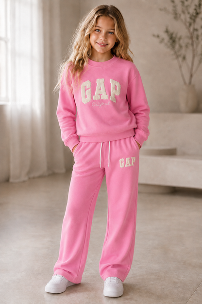 Girls GAP Tracksuit - Pink