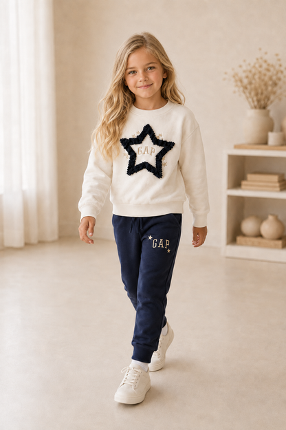 Girls GAP Navy Star Set