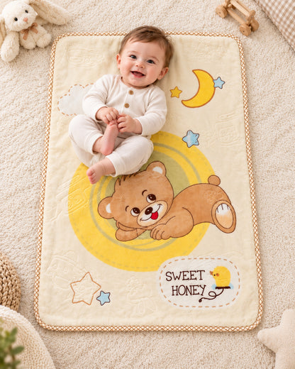 Winter Baby Blanket - Yellow