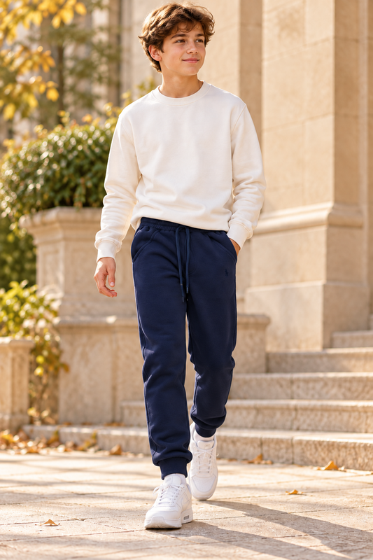 Fleece Jogger Pants - Boys | Navy