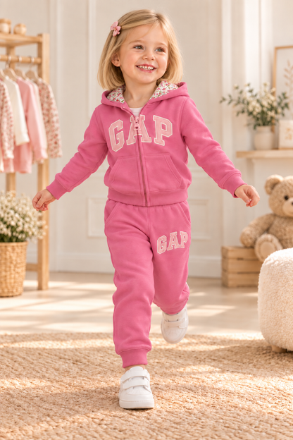 Girls Fleece “Gap” Pink Set