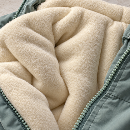 Mint winter Jacket - Fleece with Zipper | Unisex Boys - Girls