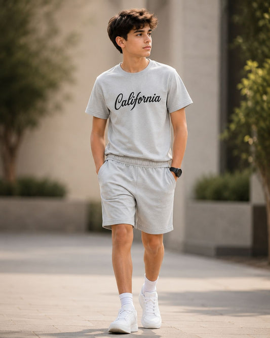 Boys Grey “California” Set