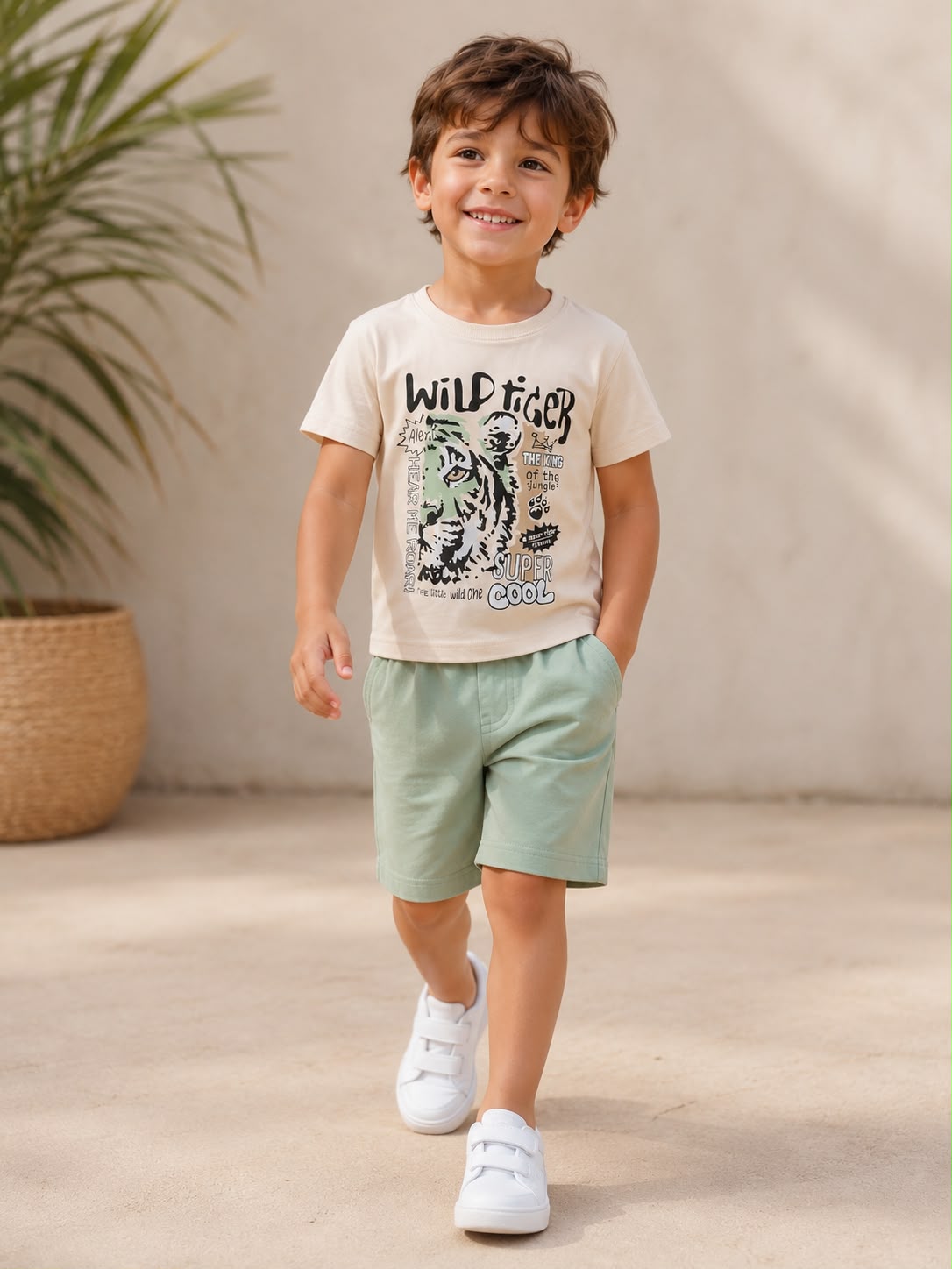 Wild Tiger Boys Cotton Set