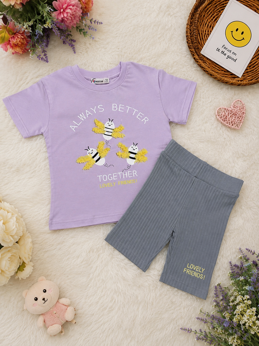 Butterfly colored Girls Set