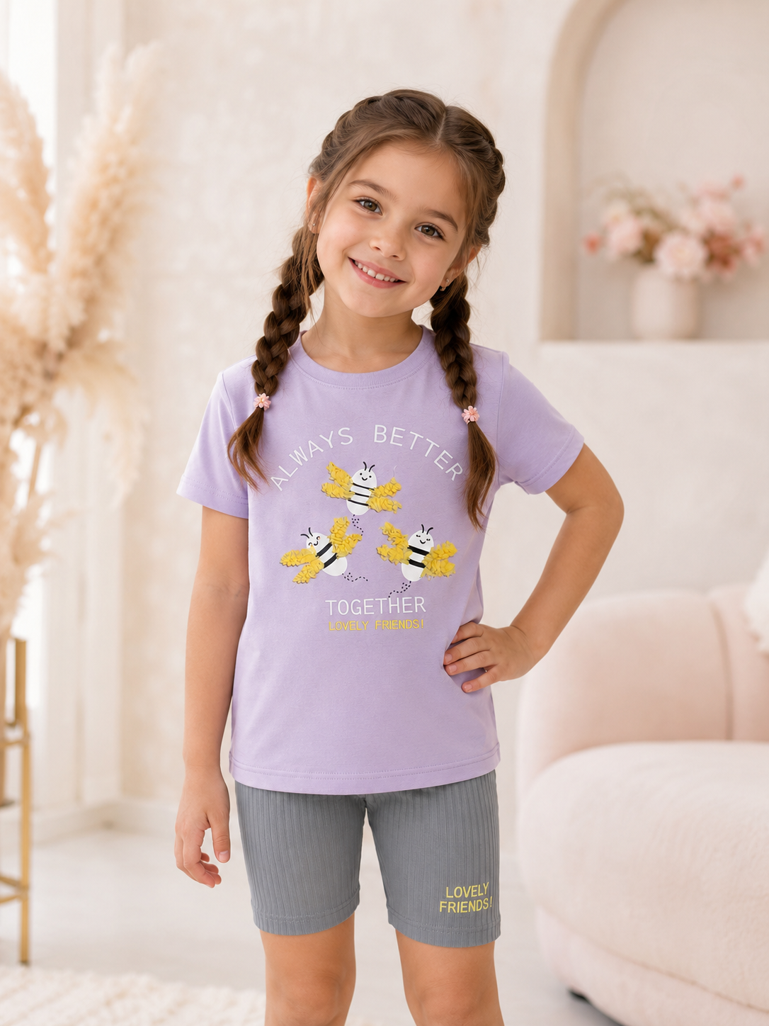Butterfly colored Girls Set
