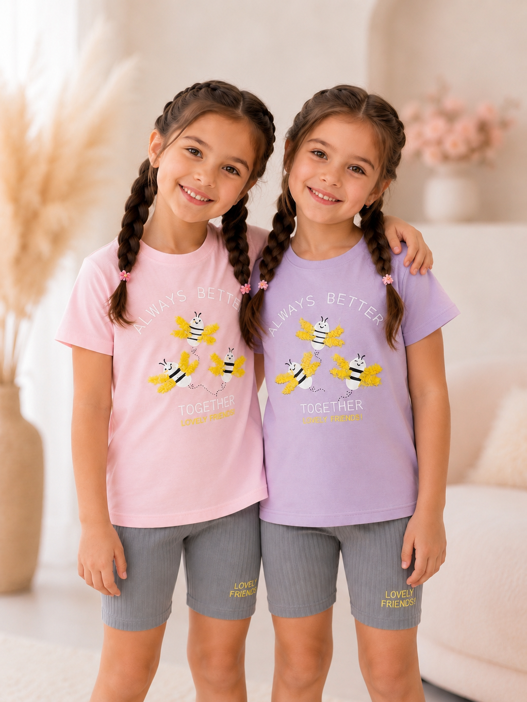 Butterfly colored Girls Set