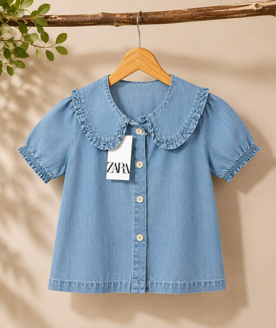 Girls Jeans Shirt - lightweight