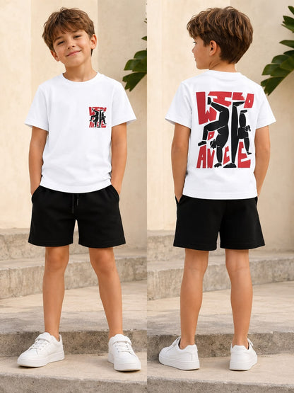 Boys Cotton Set - Black & White