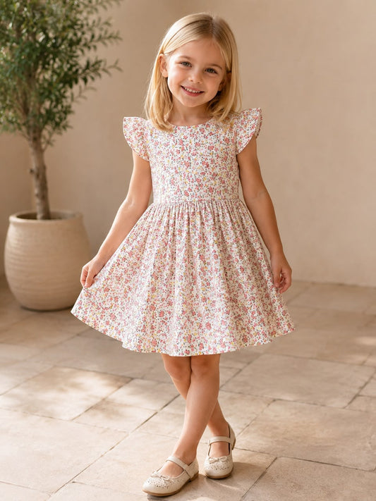 Girls floral Pink Dress