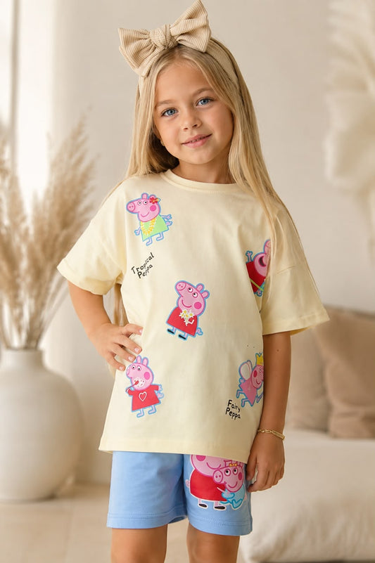 Girls Cotton “Peppa Pig” Set