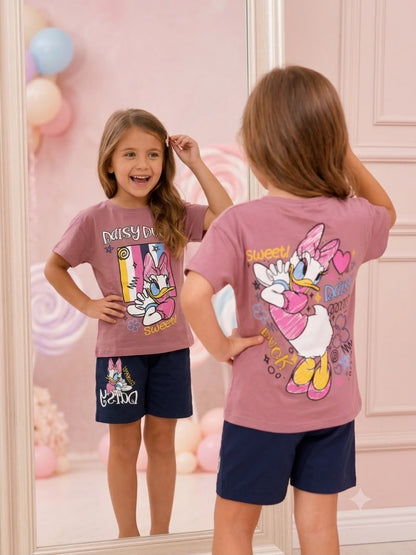 Girls Cotton “Daisy Duck ” Set
