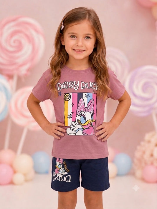Girls Cotton “Daisy Duck ” Set