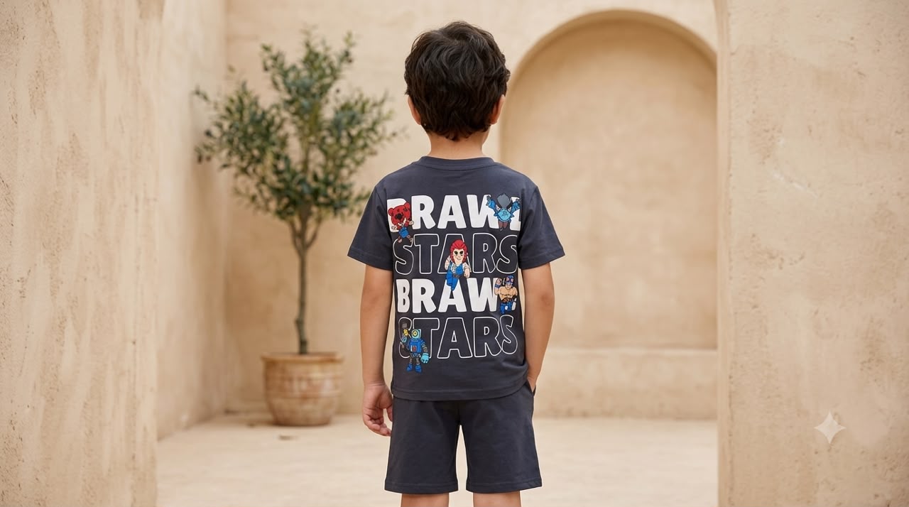 Boys “Brawl Stars” Shorts Cotton Set