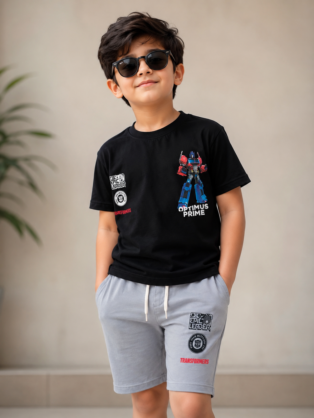 Boys “Optimus Prime” Cotton Set