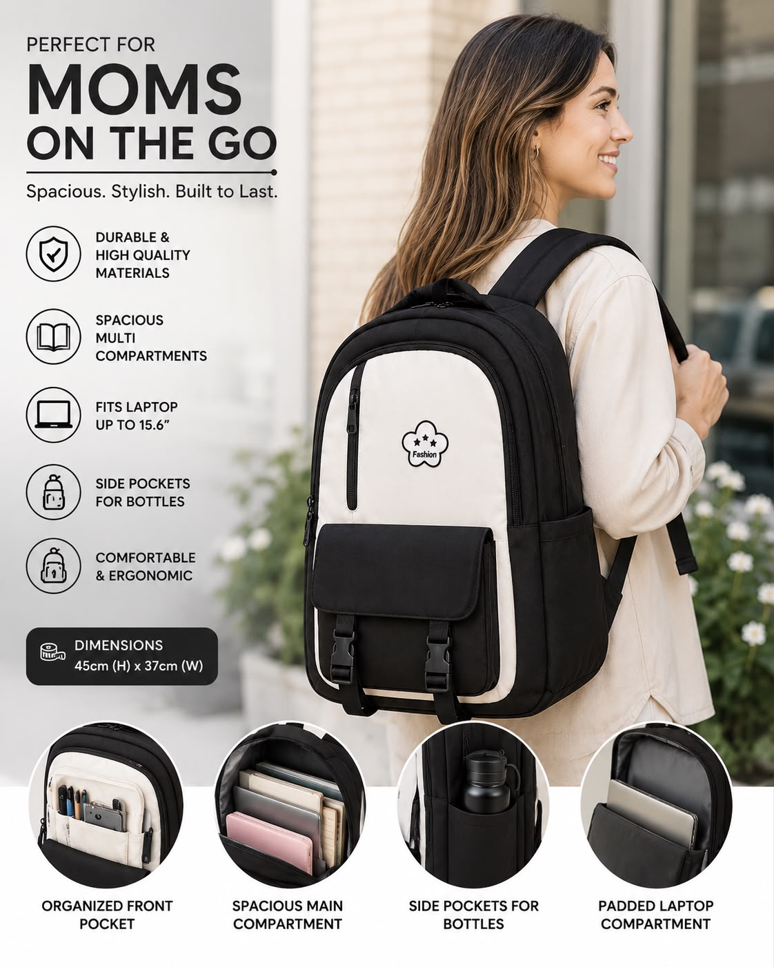 Mama & Me backpack | Black