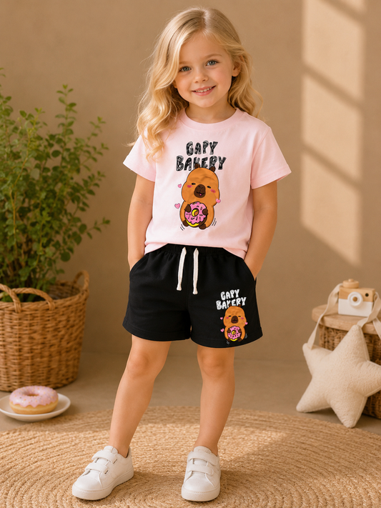 Girls Cotton Set - Pink |3-10Y|