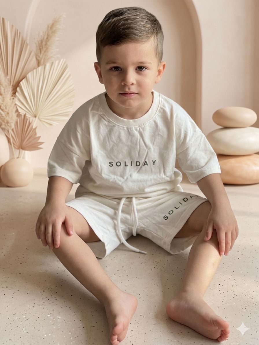 Kids Matching Set - Tee & Shorts Soliday