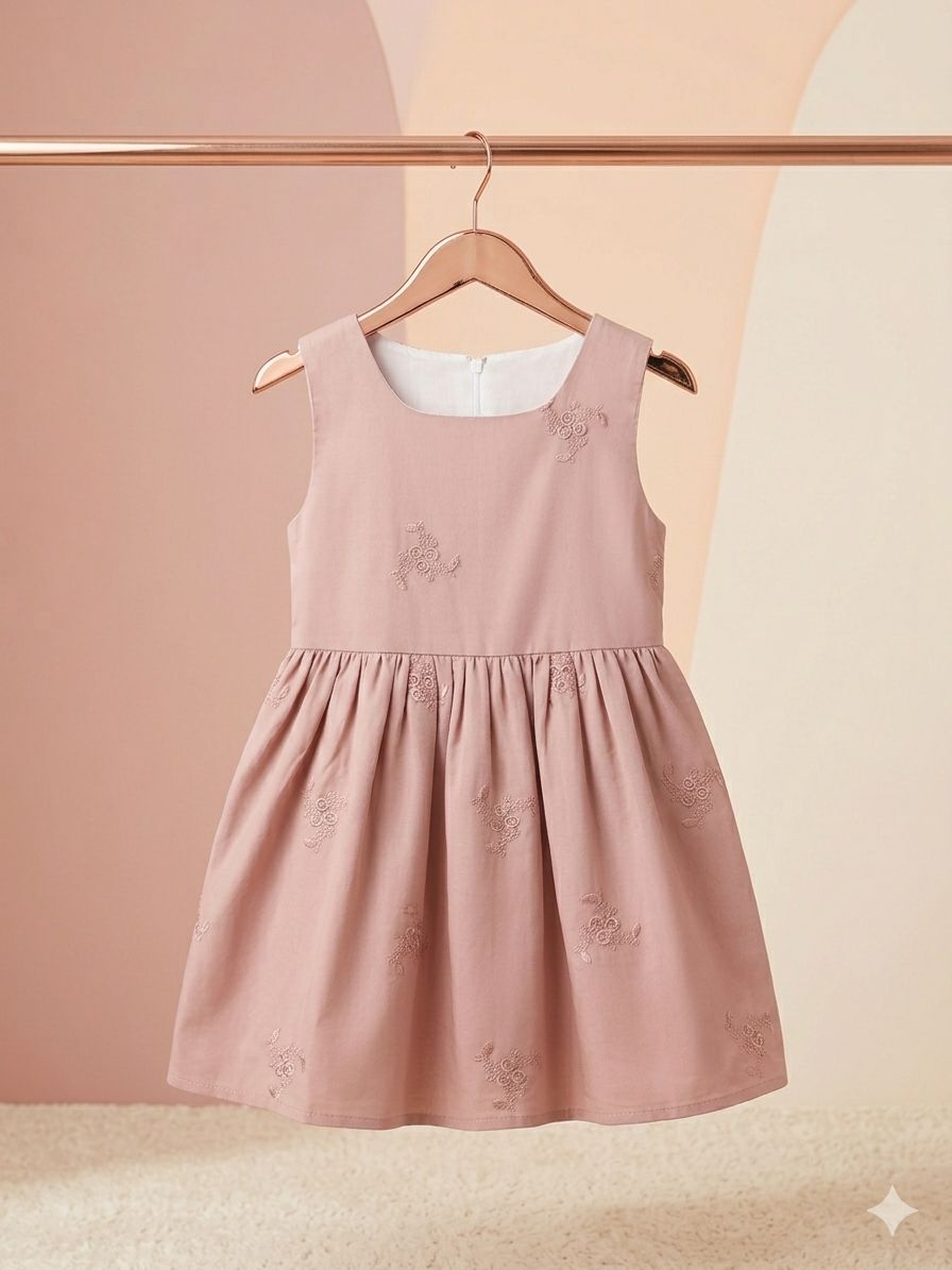 Girls Embroidered Dress - Body Rose