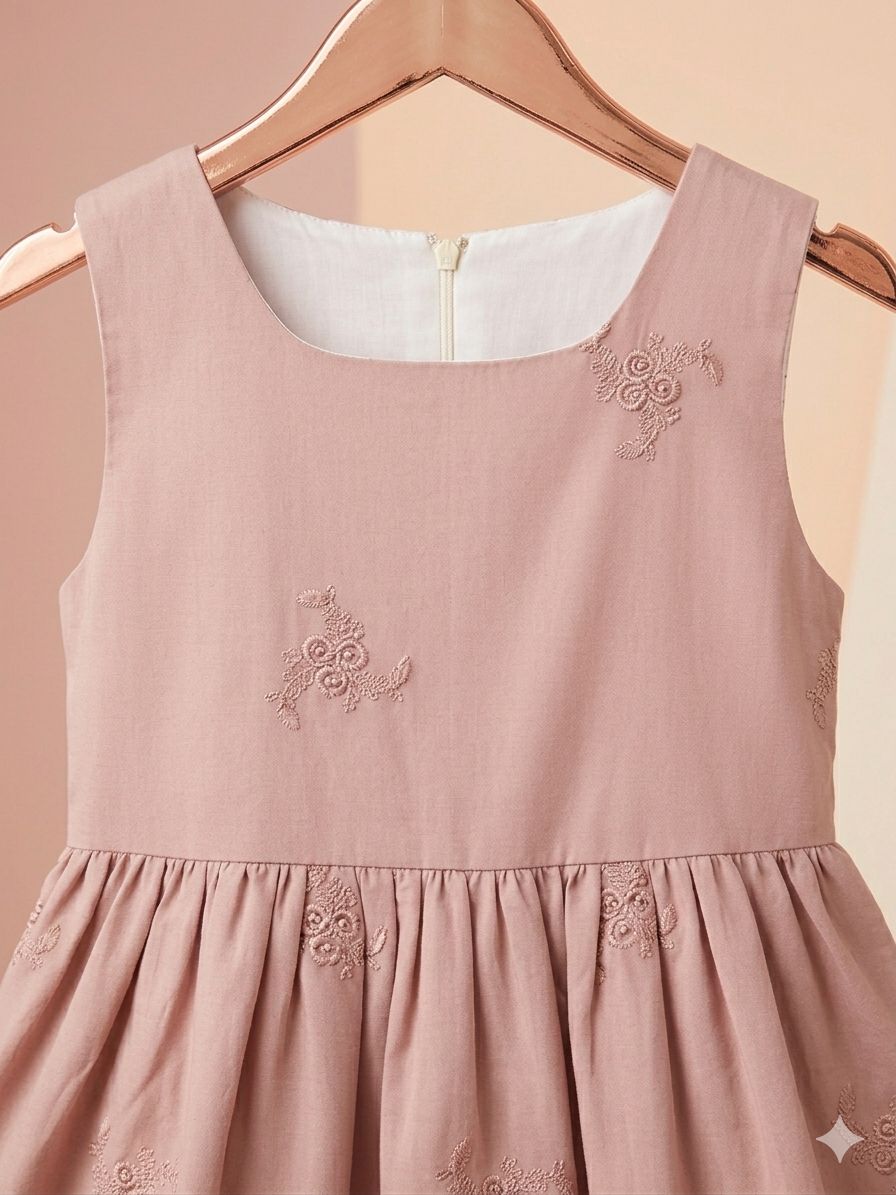 Girls Embroidered Dress - Body Rose